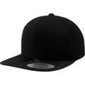 Black Camo - Front - Flexfit Camo Visor Snapback Cap