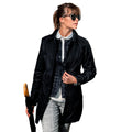 Black - Side - Nimbus Womens-Ladies Seattle Water Resistant Business Coat