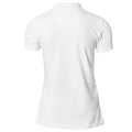 White - Back - Nimbus Womens-Ladies Harvard Stretch Deluxe Polo Shirt