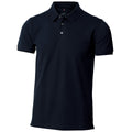 Dark Navy - Front - Nimbus Mens Harvard Stretch Deluxe Polo Shirt