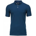 Indigo Blue - Front - Nimbus Mens Harvard Stretch Deluxe Polo Shirt