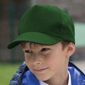 Bottle Green - Back - Result Headwear Childrens-Kids Boston 65-35 Polycotton Cap