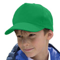 Kelly Green - Back - Result Headwear Childrens-Kids Boston 65-35 Polycotton Cap