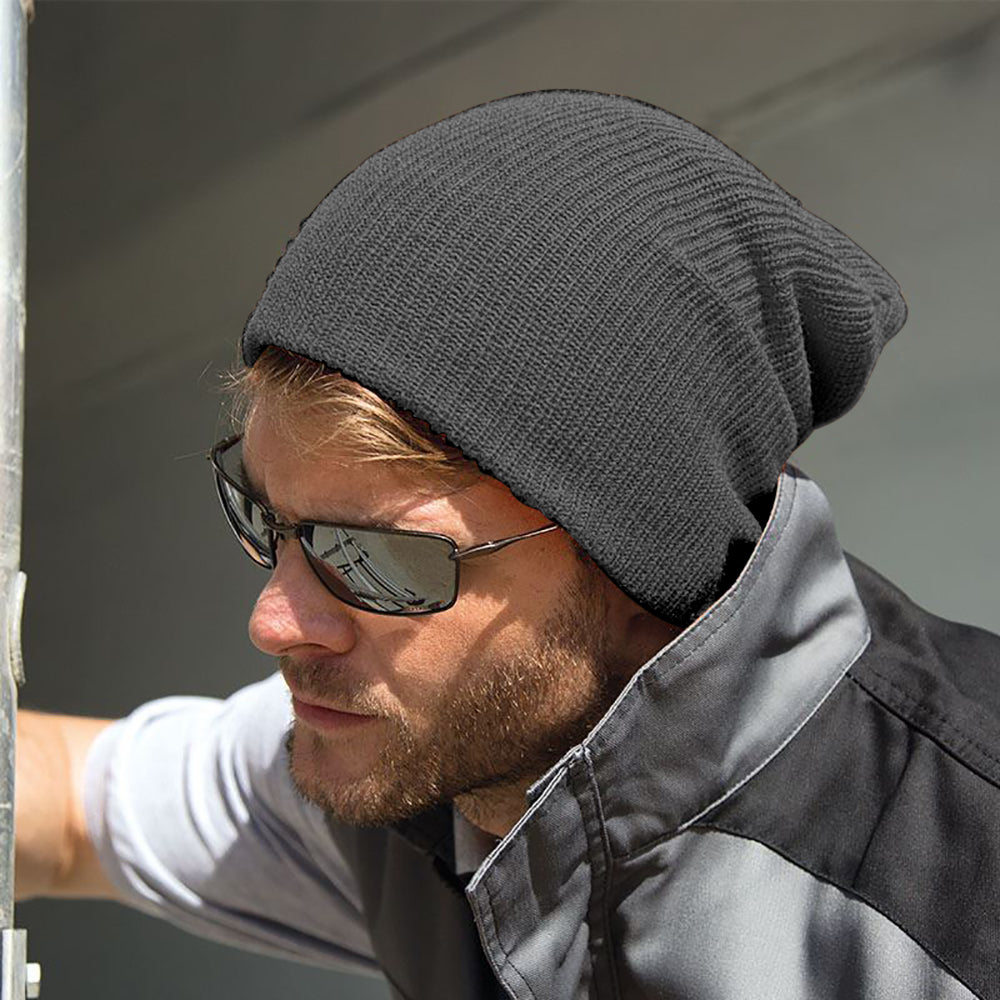 Charcoal - Back - Result Winter Essentials Core Softex Beanie Hat