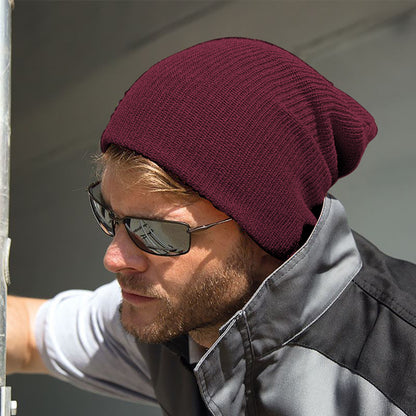 Claret Red - Back - Result Winter Essentials Core Softex Beanie Hat