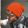 Flo Orange - Back - Result Winter Essentials Core Softex Beanie Hat