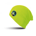 Flo Yellow - Front - Result Winter Essentials Core Softex Beanie Hat
