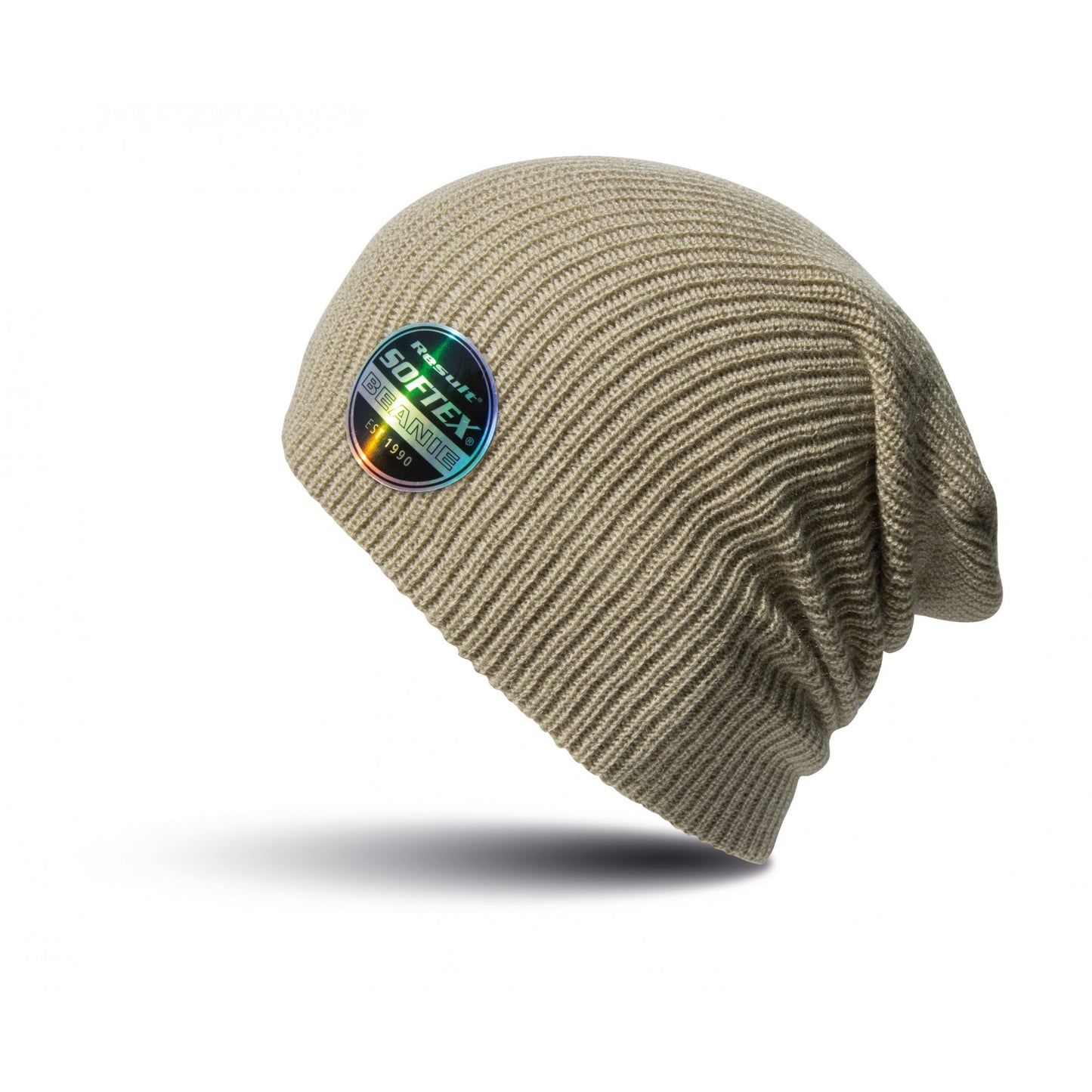 Oatmeal - Front - Result Winter Essentials Core Softex Beanie Hat
