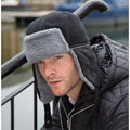 Black-Grey - Back - Result Winter Essentials Ocean Trapper Hat