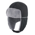 Black-Grey - Front - Result Winter Essentials Ocean Trapper Hat