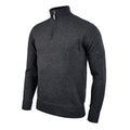 Charcoal Grey Marl - Back - Glenmuir Oban - Lambswool 1-4 Zip Sweater - Sweatshirt