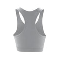 Cloudy Grey - Back - Spiro Womens-Ladies Softex Stretch Sports Sleeveless Crop Top