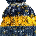 Crackling Campfire - Back - Beechfield Unisex Adults Corkscrew Knitted Pom Pom Beanie Hat