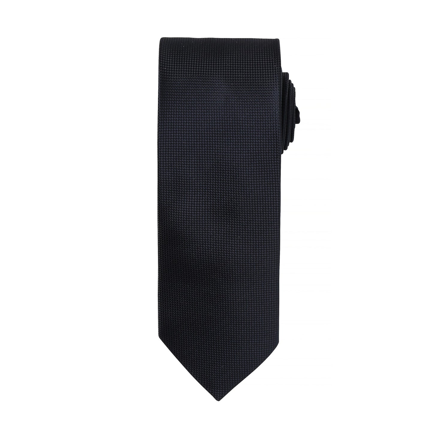 Black - Front - Premier Mens Micro Waffle Formal Work Tie
