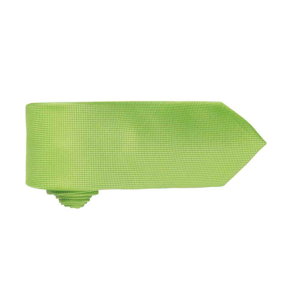 Lime - Back - Premier Mens Micro Waffle Formal Work Tie