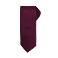 Aubergine - Front - Premier Mens Micro Waffle Formal Work Tie