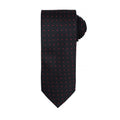 Black- Red - Front - Premier Mens Micro Dot Pattern Formal Work Tie