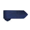 Navy- Lime - Back - Premier Mens Micro Dot Pattern Formal Work Tie