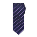 Navy- Royal - Front - Premier Mens Sports Stripe Pattern Formal Work Tie