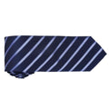 Navy- Royal - Back - Premier Mens Sports Stripe Pattern Formal Work Tie
