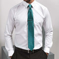 Turquoise - Back - Premier Mens Puppy Tooth Formal Work Tie