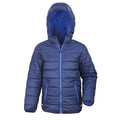 Navy-Royal - Front - Result Core Childrens-Kids Junior Padded Showerproof & Windproof Jacket