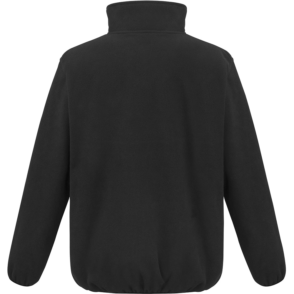 Black - Back - Result Work-Guard Mens Heavy Duty Microfleece Work Jacket