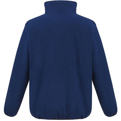 Navy - Back - Result Work-Guard Mens Heavy Duty Microfleece Work Jacket