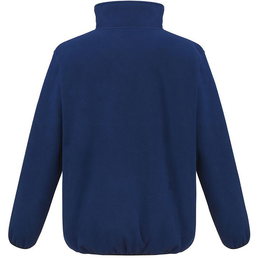 Navy - Back - Result Work-Guard Mens Heavy Duty Microfleece Work Jacket