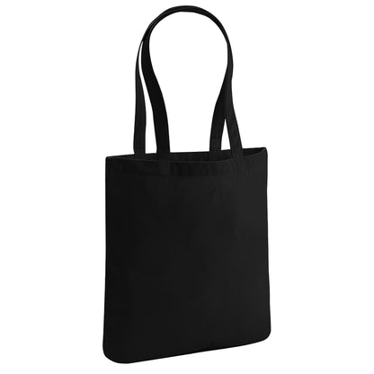 Black - Front - Westford Mill EarthAware Organic Cotton Spring Tote Bag