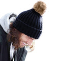 Oatmeal - Front - Beechfield Unisex Cuffed Design Winter Hat