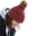 Orange Rust - Back - Beechfield Unisex Cuffed Design Winter Hat