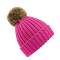 Fuchsia - Front - Beechfield Unisex Cuffed Design Winter Hat