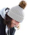 Light Grey - Back - Beechfield Unisex Cuffed Design Winter Hat