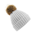 Light Grey - Back - Beechfield Unisex Cuffed Design Winter Hat