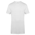 White - Front - Skinnifit Mens Longline Dipped Hem T-Shirt
