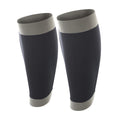 Black-Grey - Back - Spiro Adult Unisex Contrast Compression Calf Guards