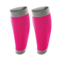 Pink-Grey - Back - Spiro Adult Unisex Contrast Compression Calf Guards