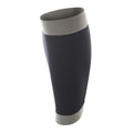 Black-Grey - Front - Spiro Adult Unisex Contrast Compression Calf Guards