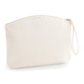 Natural - Front - Westford Mill EarthAware Organic Spring Wristlet