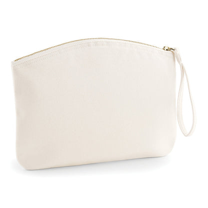 Natural - Front - Westford Mill EarthAware Organic Spring Wristlet