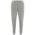 Heather Grey - Front - Comfy Co Adults Unisex Slim Fit Elasticated Lounge Pants