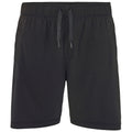 Black - Front - Comfy Co Mens Elasticated Lounge Shorts