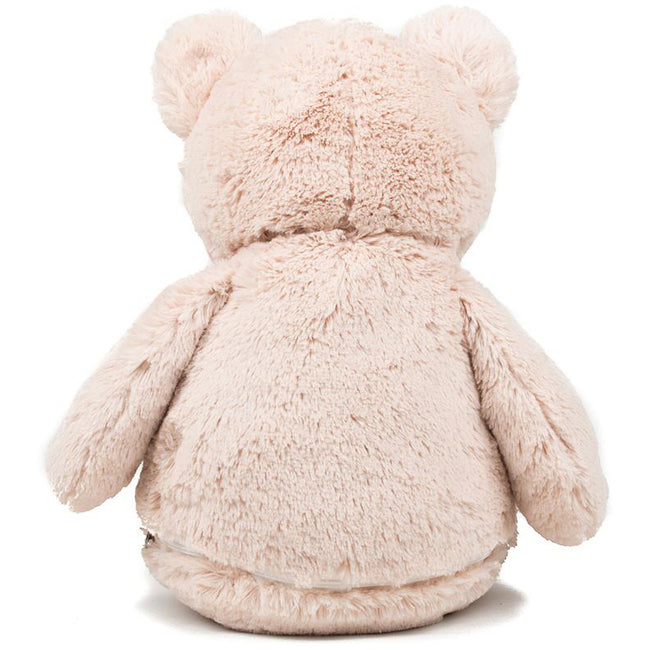 Mid Brown - Back - Mumbles Childrens-Kids Zippie Teddy Bear Soft Plush Toy