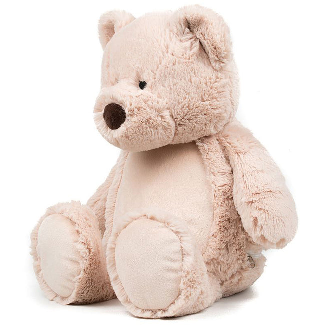 Mid Brown - Lifestyle - Mumbles Childrens-Kids Zippie Teddy Bear Soft Plush Toy