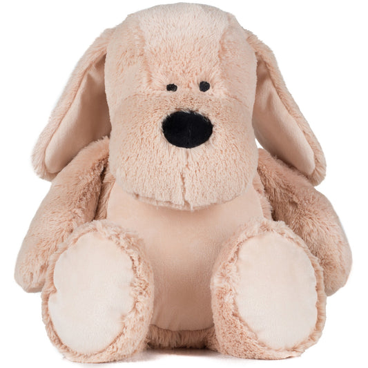 Mid Brown - Front - Mumbles Childrens-Kids Zippie Dog Soft Plush Toy