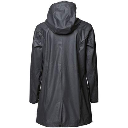 Charcoal - Back - Nimbus Womens-Ladies Huntington Hooded Waterproof Fashion Raincoat