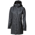 Charcoal - Front - Nimbus Womens-Ladies Huntington Hooded Waterproof Fashion Raincoat