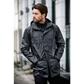 Charcoal - Side - Nimbus Mens Huntington Hooded Waterproof Fashion Raincoat