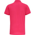 Hot Pink - Back - Asquith & Fox Mens Short Sleeve Performance Blend Polo Shirt